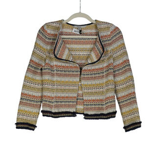 Zara Trafaluc Blazer Women Small Fringe Boho Southwest Cardigan Jacket Chic